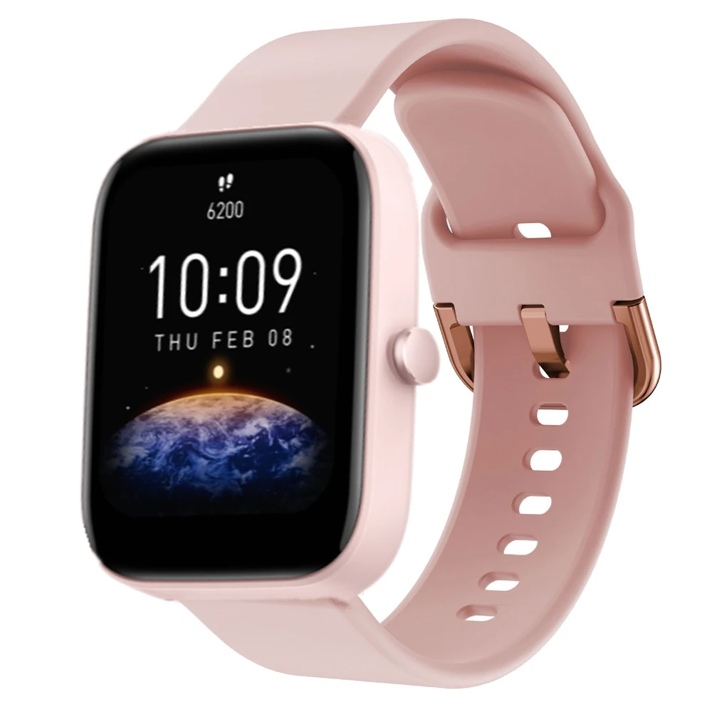 Silicone Strap For Huami Amazfit GTR 4 GTS 4 mini Sport Bracelet For Huami Amazfit Bip 3 Pro Bip U S Smart Watchband Accessories