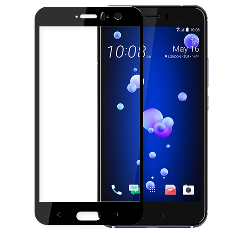 

Закаленное стекло для HTC U11 Plus U11 + U11Plus, Защита экрана для HTC M10, защитная пленка, черная рамка, полное покрытие, стекло