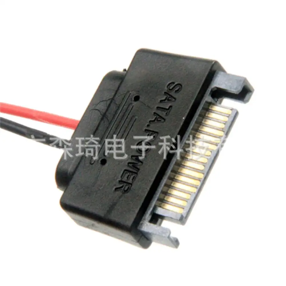 Кабель адаптера питания 15-Pin папа-SATA 6-Pin Slimline