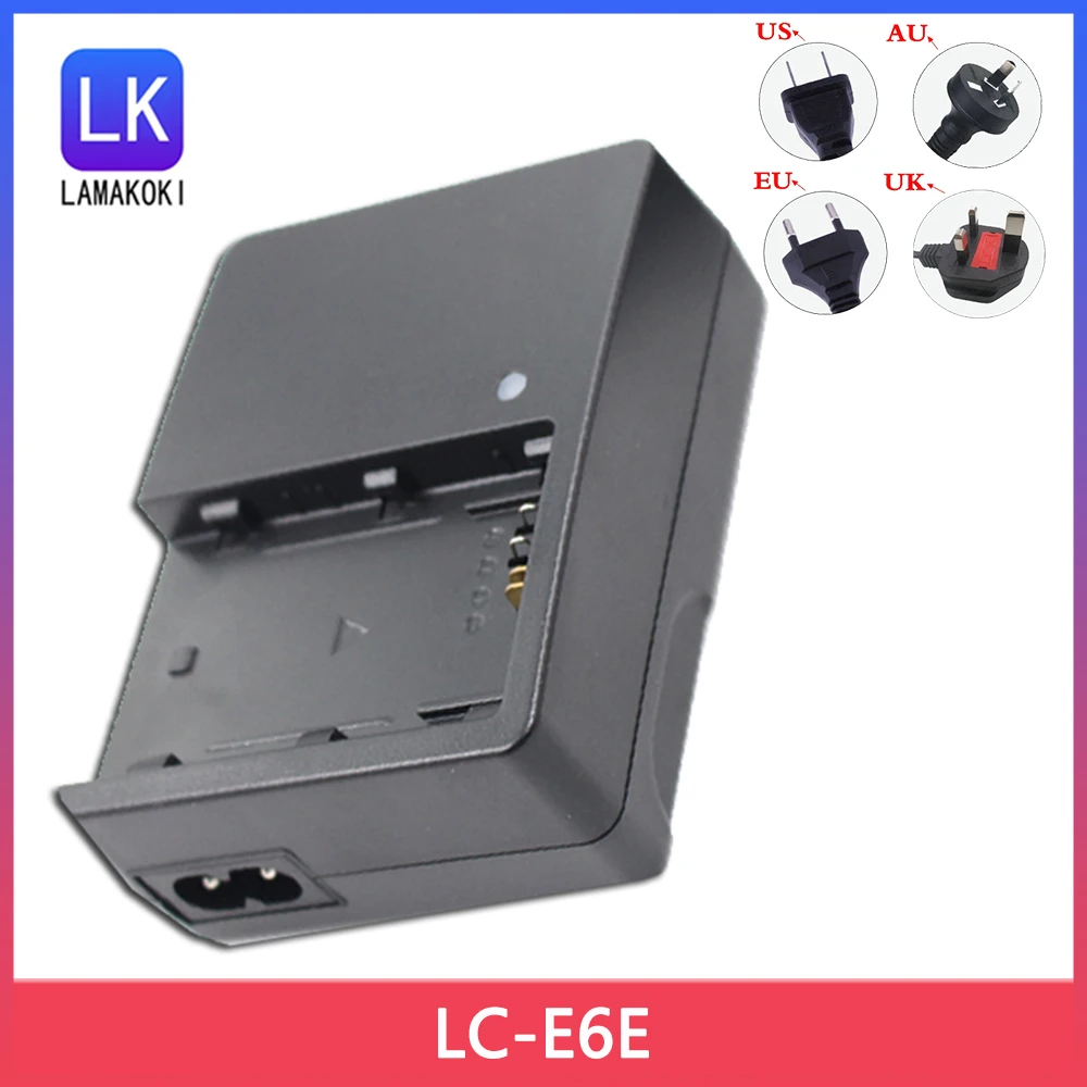 

Зарядное устройство LC-E6E для камеры Canon EOS 5D Mark II III 5D2 5D3 7D 70D 6D 60D LP-E6 LP-E6N US/EU/AU/UK вилка