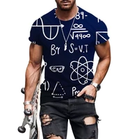 3d printing t shirt mens urban new letter casual sports oversized round neck shirt summer cool and comfortable short sleeve top