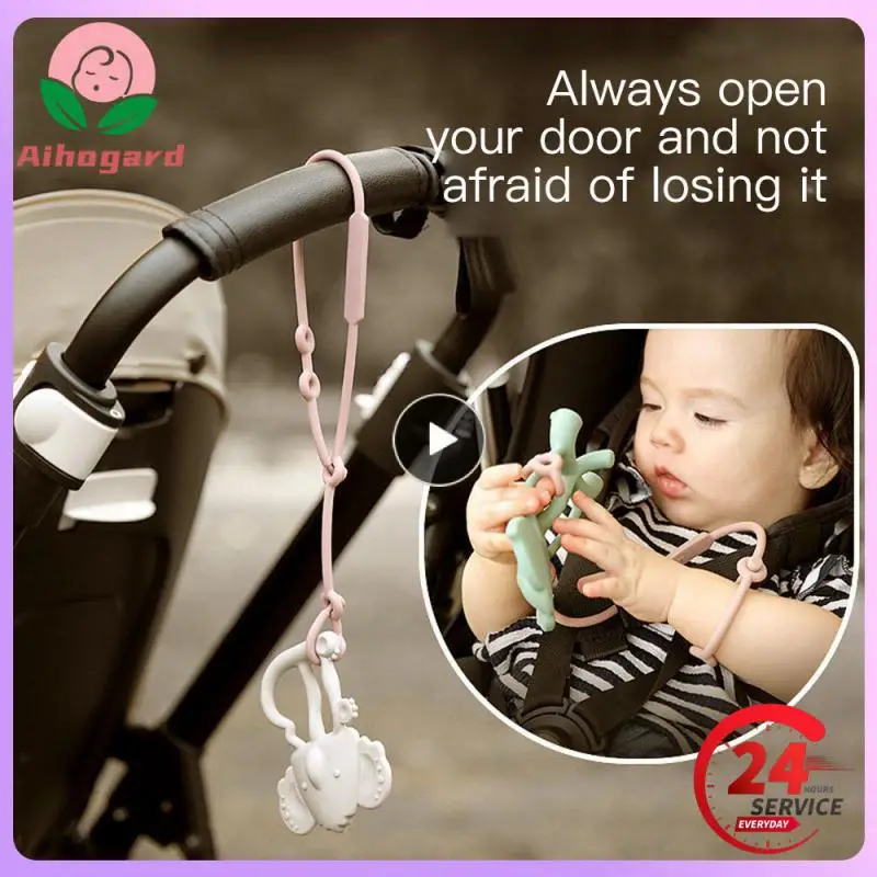 

Rope Toy Silicone Soother Anti-drop Chain Pacifier Clip Baby