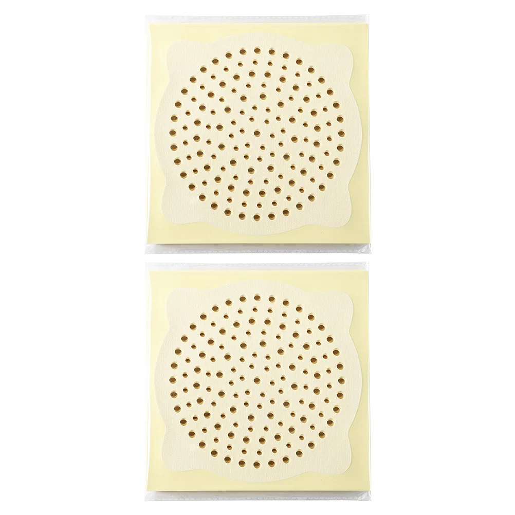 

2 Bags Kitchen Sink Drain Sticker Toilet Sewer Sticker Strainer Sink Hair Filtering Sticker Shower Plug Hole Cover Tile Sticker