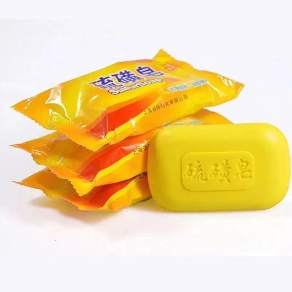 

Shanghai sulfur soap foam oil control acne treatment psoriasis blackhead soap antifungal bath cleaning skin care products