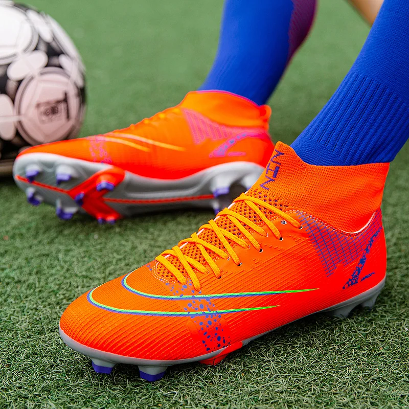 Professional Football Shoes for Men Chuteiras De Futebol Tenis Soccer Hombre Sport Shoes Turf Non-Slip FG Training Adult Cleats