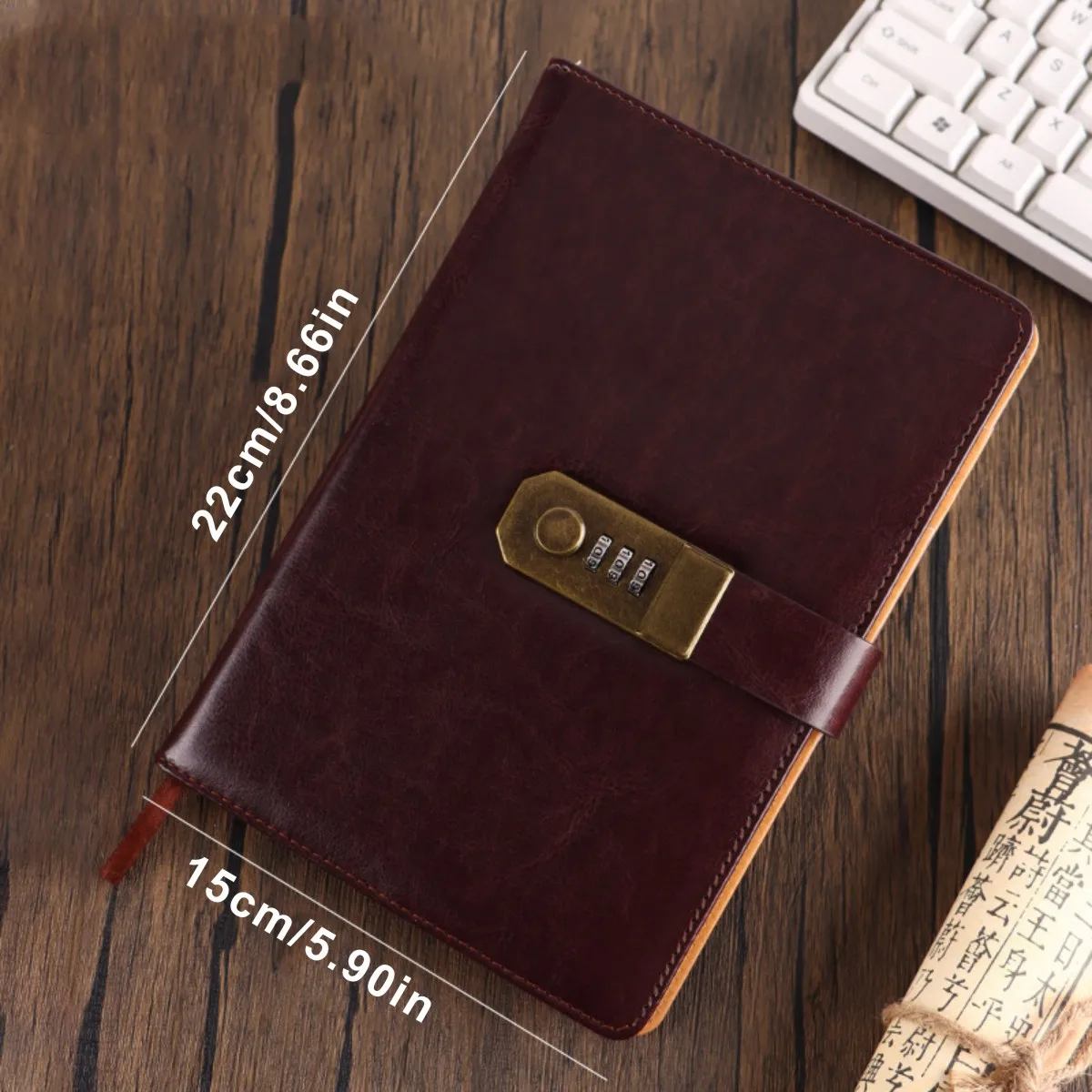 

Блокнот лидафиш A5 ретро с замком