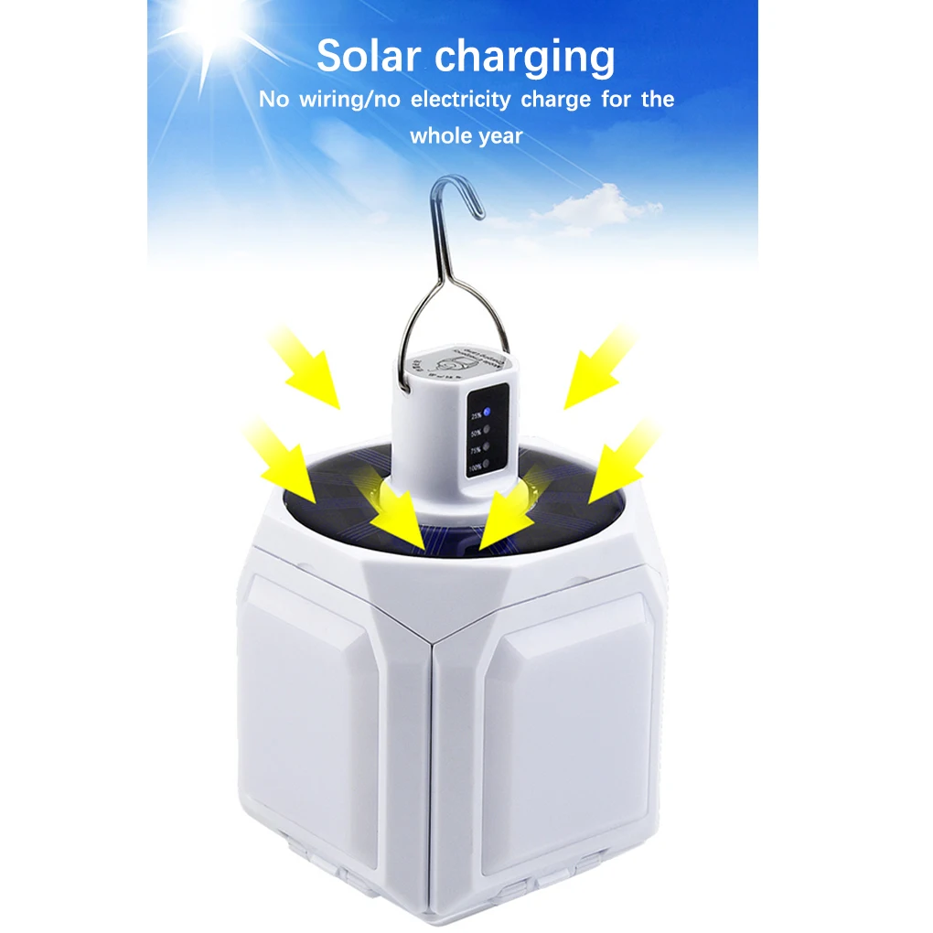 

Многорежимная Солнечная лампа, энергосберегающий уличный светильник с пятью Сторонами, зарядка через USB, аксессуары для сада