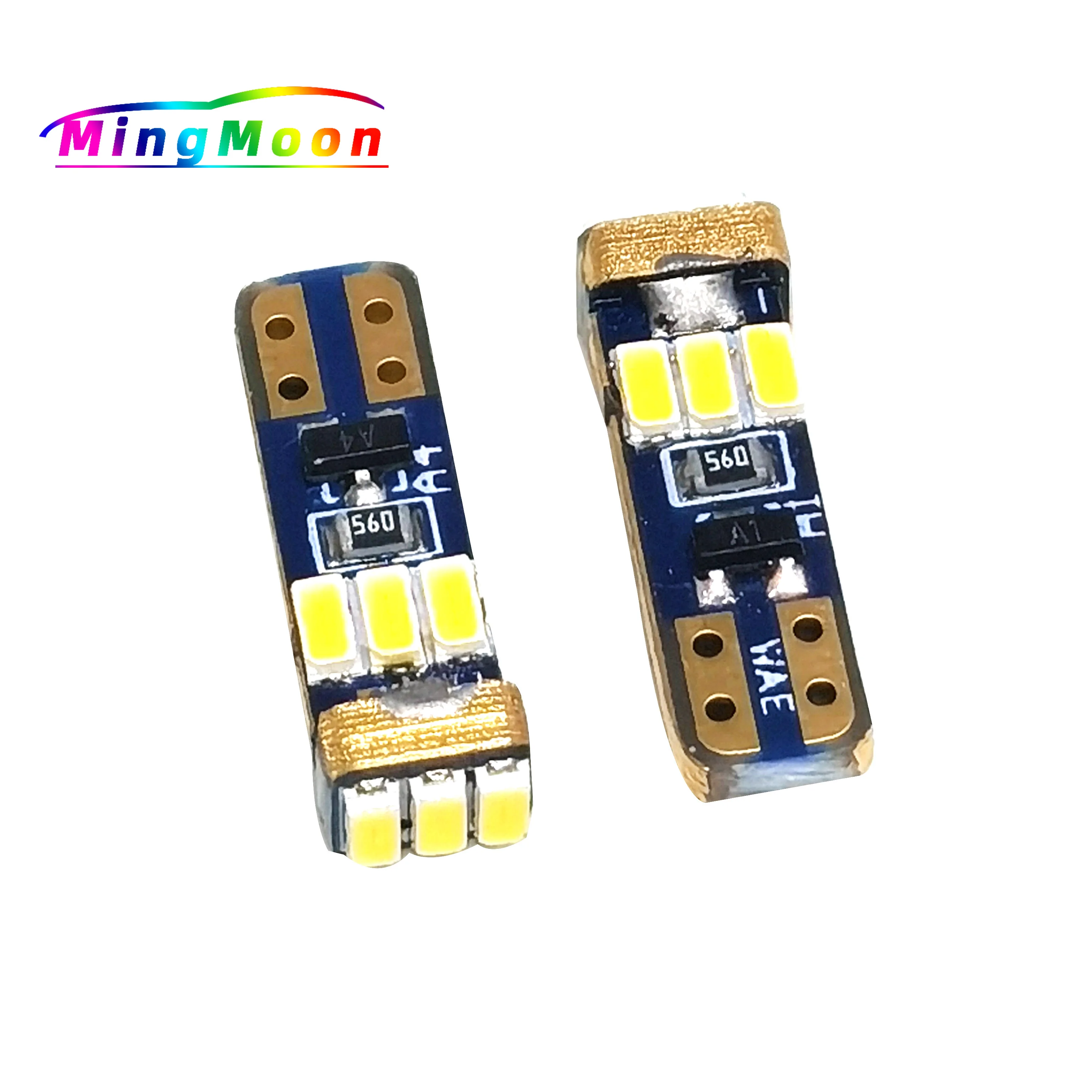 

100 шт., Белые Водонепроницаемые Лампы Canbus T5 DC 12 В, 4014 SMD