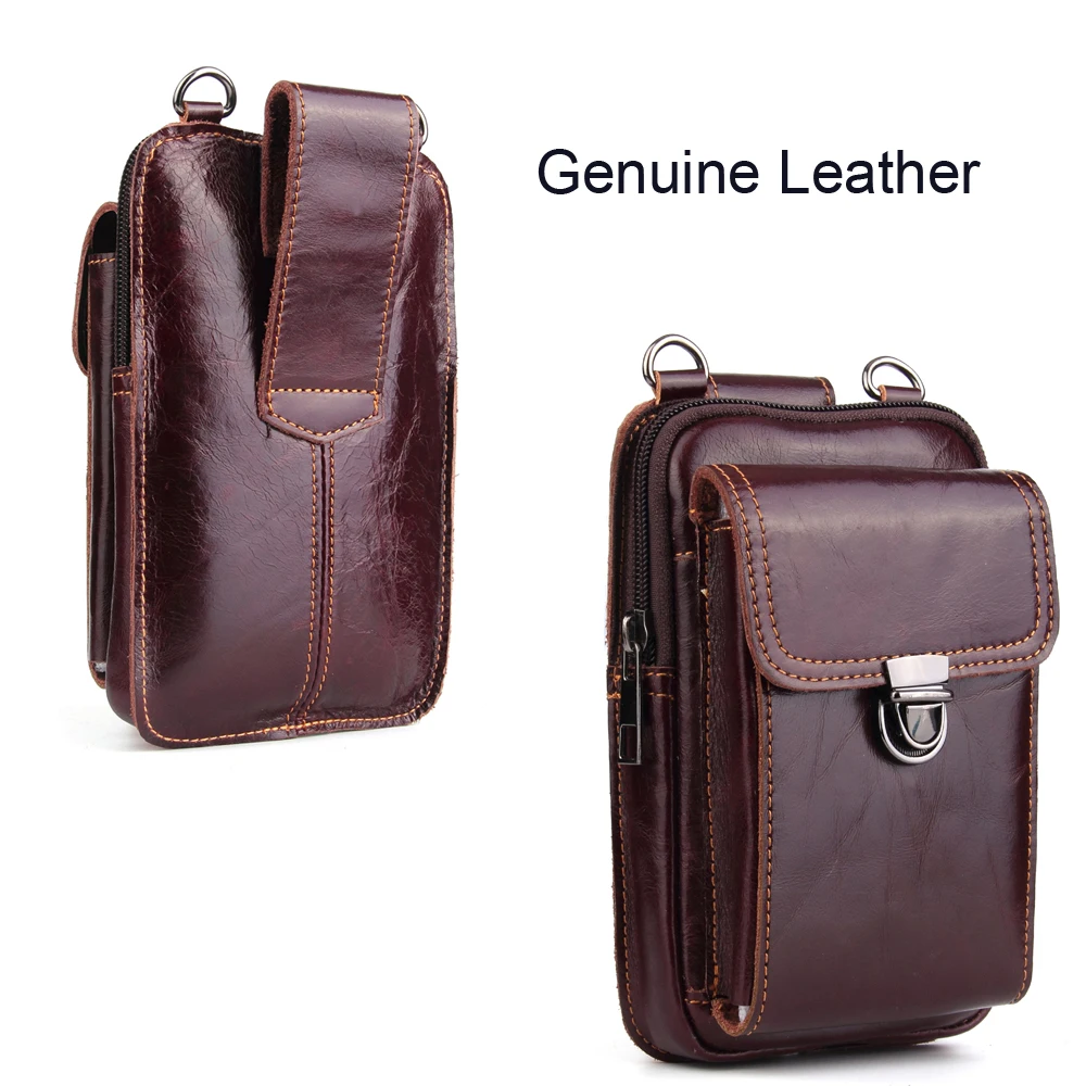 

Genuine Leather Shoulder Belt Mobile Phone Case Bags For Huawei Mate Xs x 30 RS 20 Pro,p40 P30 P20 Lite Nova 7i 6 SE 5G