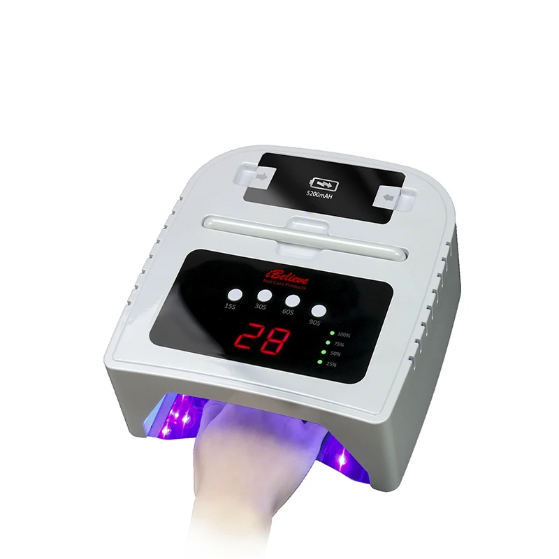 

Nail Lamp Rechargeable UV LED Light Nail Polish Gel Dryer Fast Drying Portable Curling Lamp Manicure Tool
