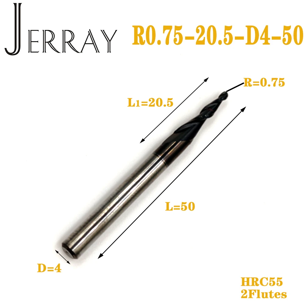 

JERRAY конические концевые фрезы из карбида вольфрама