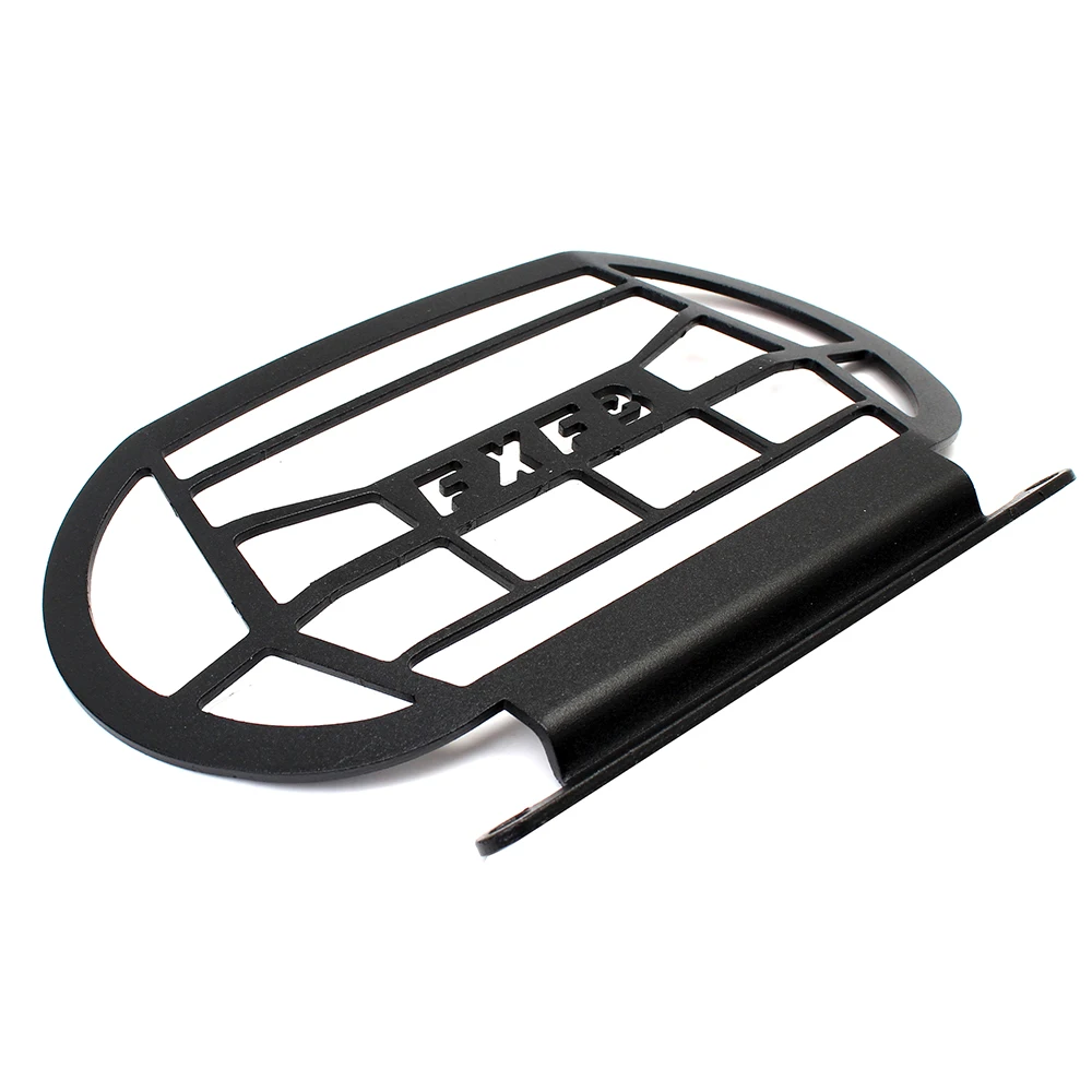 1X Black Headlight Grill Cover For Harley Softail M8 Fat Bob FXFB 18-22 Retro Protector Vintage Light Lamp |