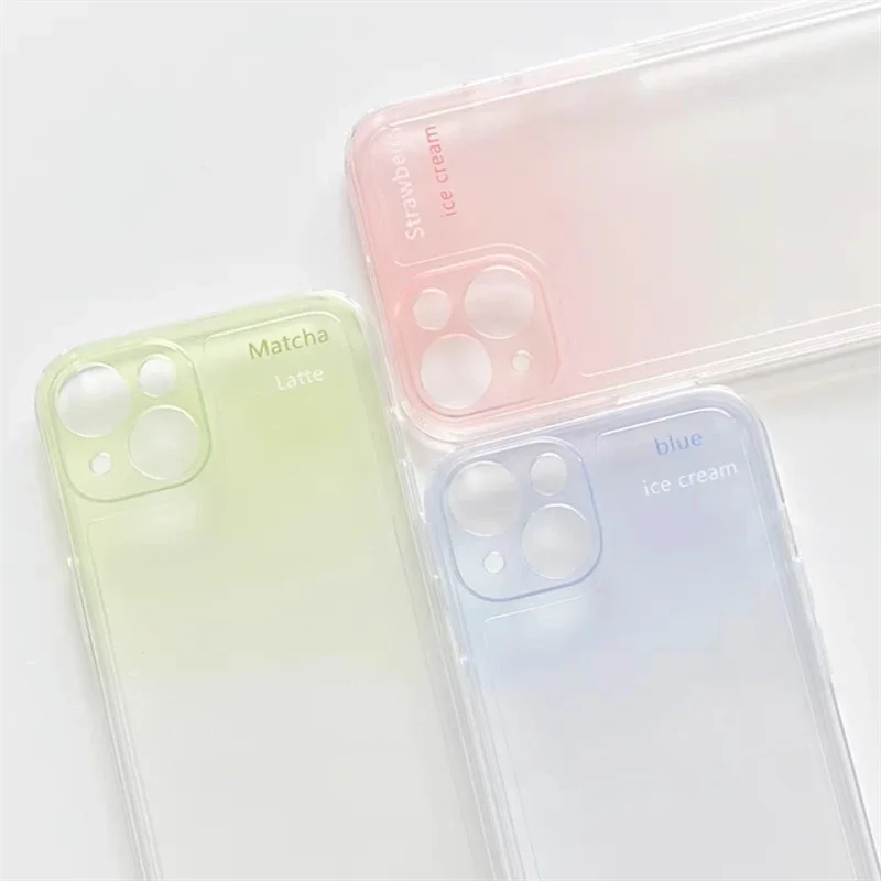 Мягкий чехол для телефона с градиентом цвета iphone 15 pro max 14 plus 11 13 12 силиконовая