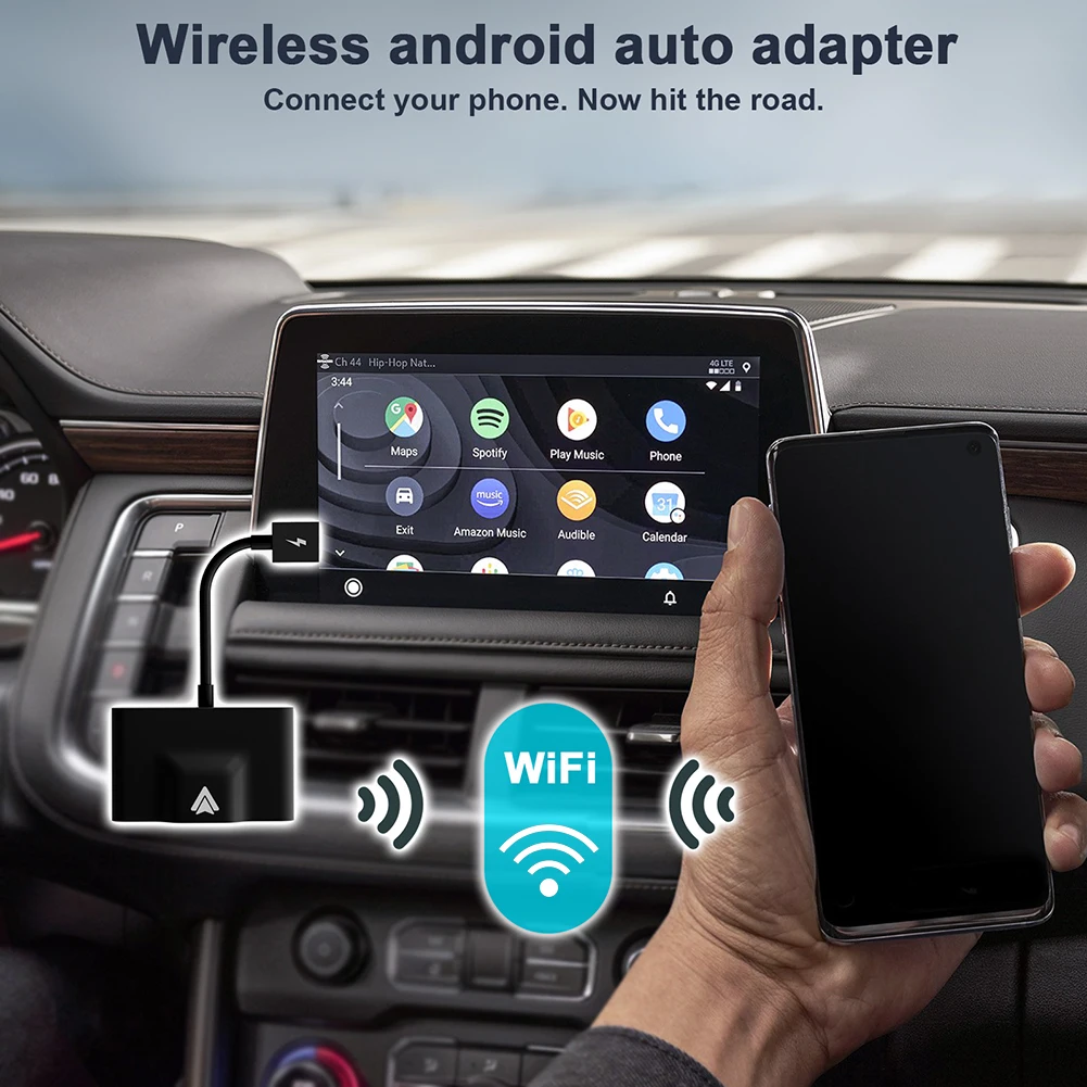 

Переходник Carplay с двумя USB-разъемами и поддержкой Wi-Fi, 2,4/5 ГГц