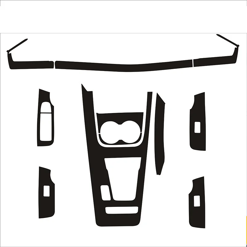 

For BYD song Pro DMI EV Carbon Fiber 3D 5D Car Interior Sticker Center Console Dashboard Gear Door Windows lifting Panel