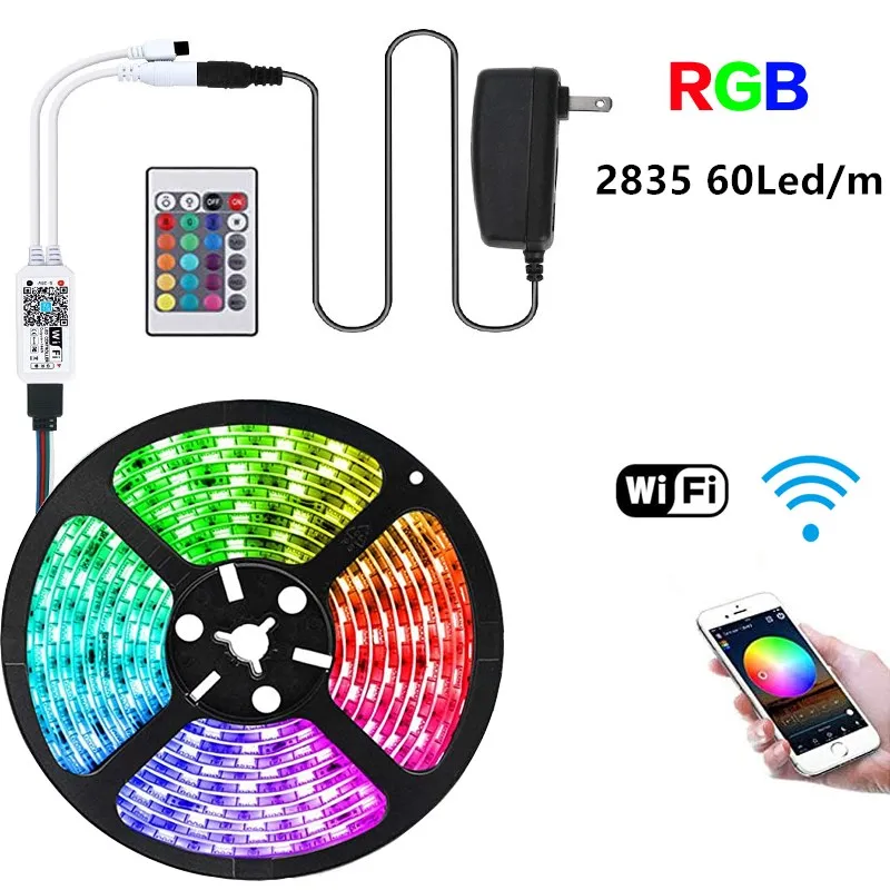 

Светодиодная лента RGB SMD 2835, 1-5 м, 10 м, 15 м, 20 м