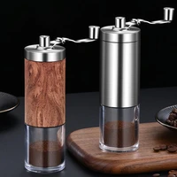 detachable manual coffee grinder portable coffee mill stainless steel burr grinder conical coffe bean miller milling machine
