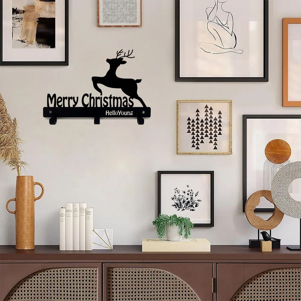 Восхитительный настенный крючок для ключей 1 шт. — Рождественское удовольствие