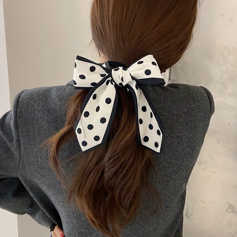 

Summer Fashion Hair Bands Fairy Tie Head Rope Bow Headband Women Headwear Silk Scarf Hair Band Print Vintage Head Flower Jewelry
