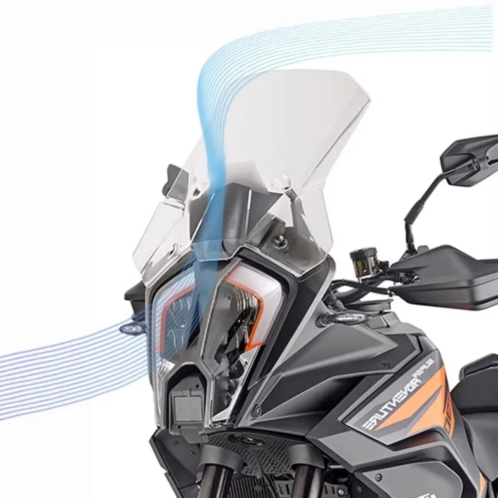 Фото Для KTM 1290 Super Adventure S 2021-2022: Увеличенное прозрачное ветровое стекло (Parabrisas Parabrezza) – Аксессуары для мотоциклов (Куполино) №5
