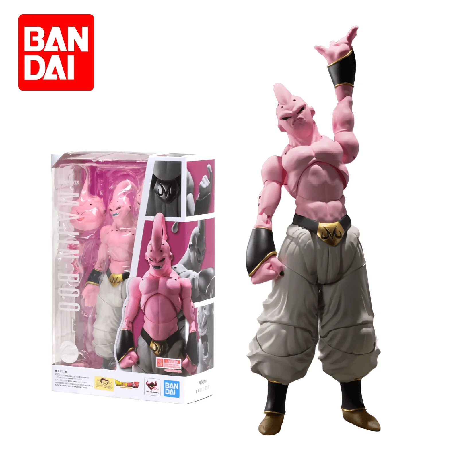 

Фигурки героев аниме Bandai S.H.F DRAGON BALL Z маджин Буу из аниме, коллекционные куклы, детские игрушки, орнамент, подарки на день рождения