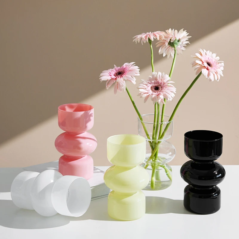 

Glass Vase Nordic Home Decoration Room Decor Flower Vase Flower Pot Home Decor Vase Decoration Desktop Vase