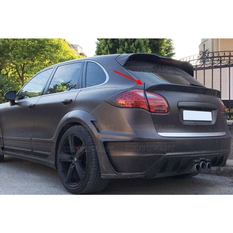 

Заднее крыло багажника UBUYUWANT из настоящего углеродного волокна, спойлер на крышу для Porsche Cayenne 958 2011 2012 2013 2014 года