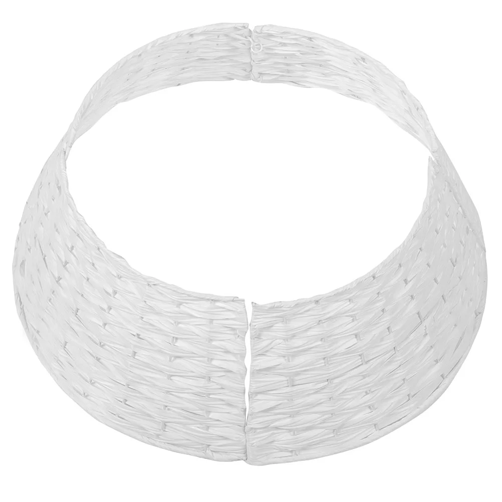 Основание рождественской елки забор деревья ножка ручной работы белые