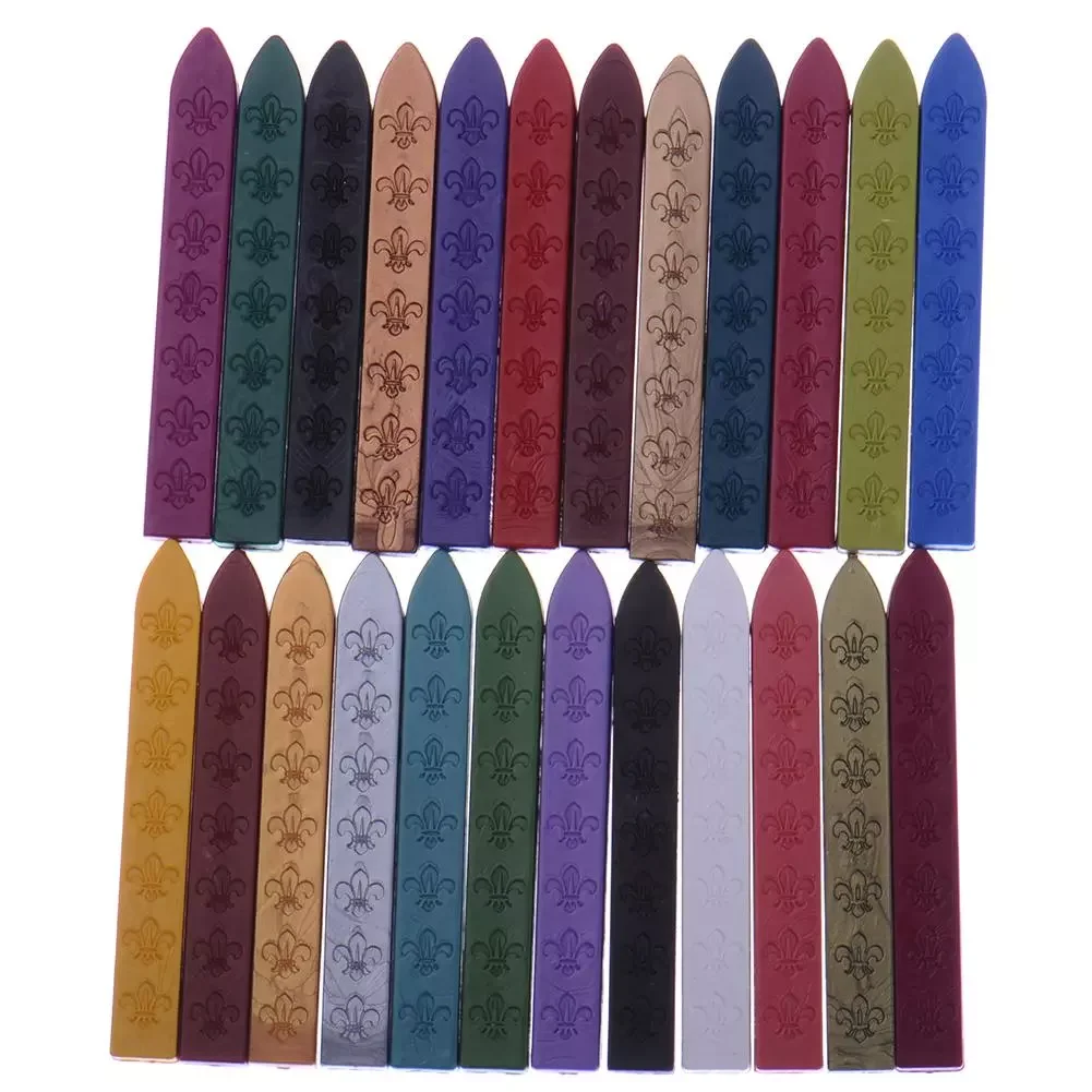 

24 Color DIY Sealing Strips Seal Dedicated Beeswax Stick Branding Paint Stamp Seal Wax Sigillo Envelope Handmade Hobby DIY Tools
