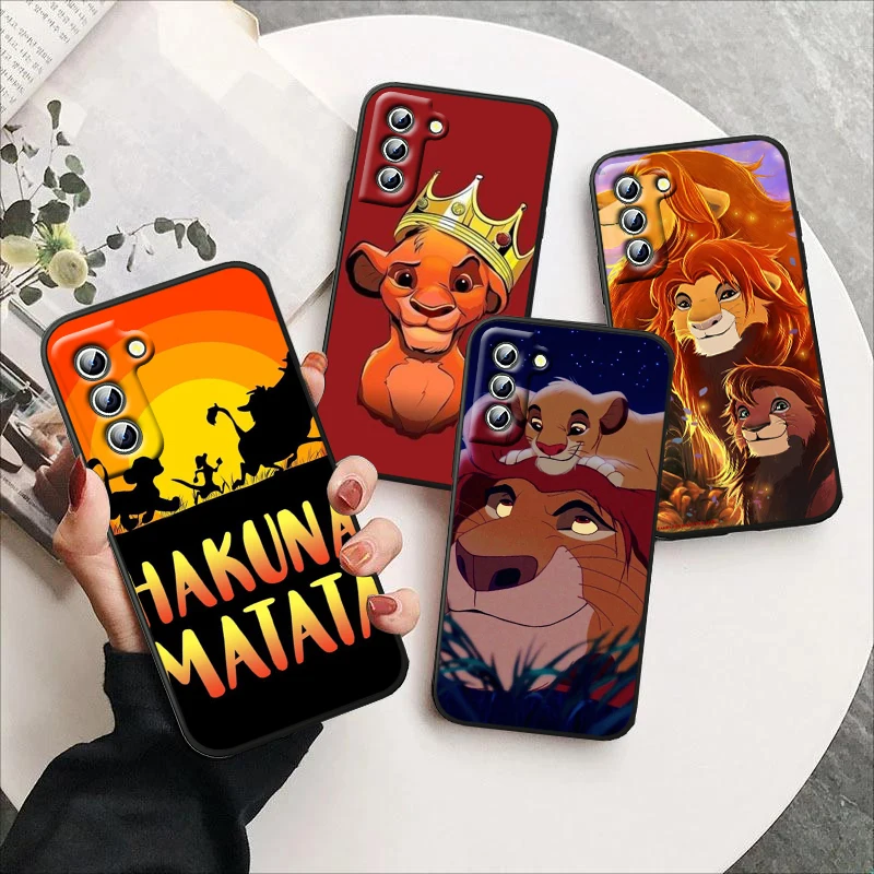 

Disney Lion King For Samsung Galaxy S23 S22 S21 S20 S10 S9 Ultra Plus Pro 4G 5G silicone Soft Black Phone Case