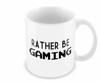 rather be gaming cups gamer cups friends gamer mugs tea gifts coffee mug ceramic novelty friend gifts home decal