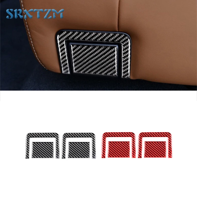 

Car Rear Seat Adjustment Frame Cover Trim Stickers Carbon Fiber Style For Toyota Tundra 2014-2018