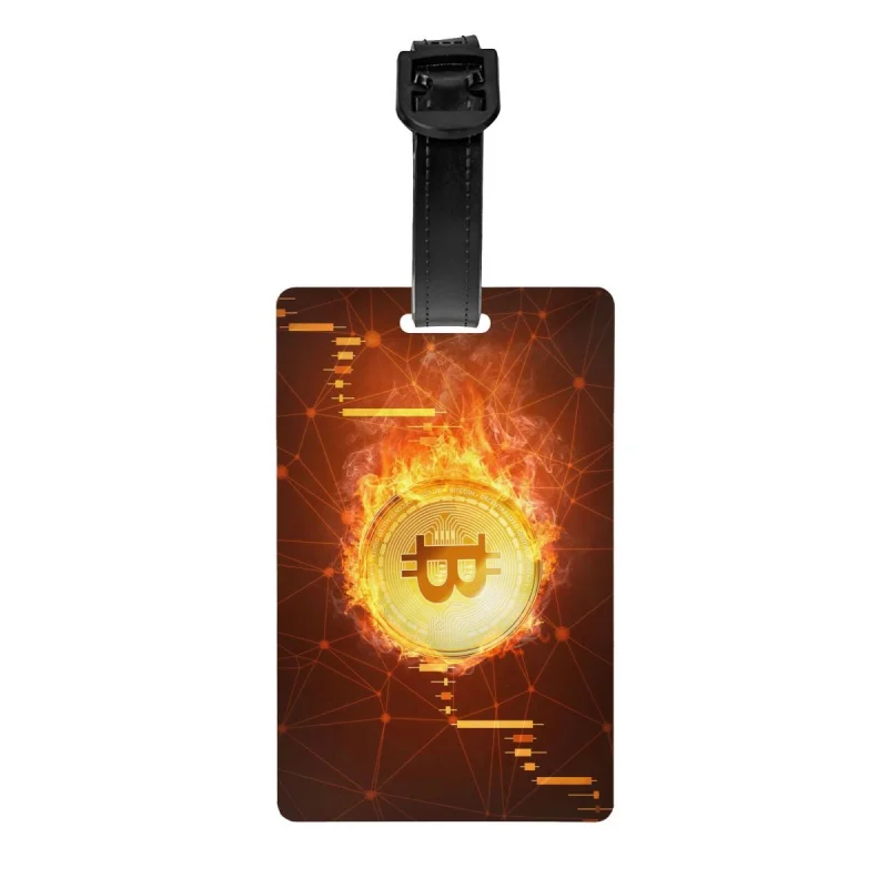 

Биткоин монета багажная бирка на заказ Btc криптовалюты багажные бирки Личная Обложка идентификационная этикетка