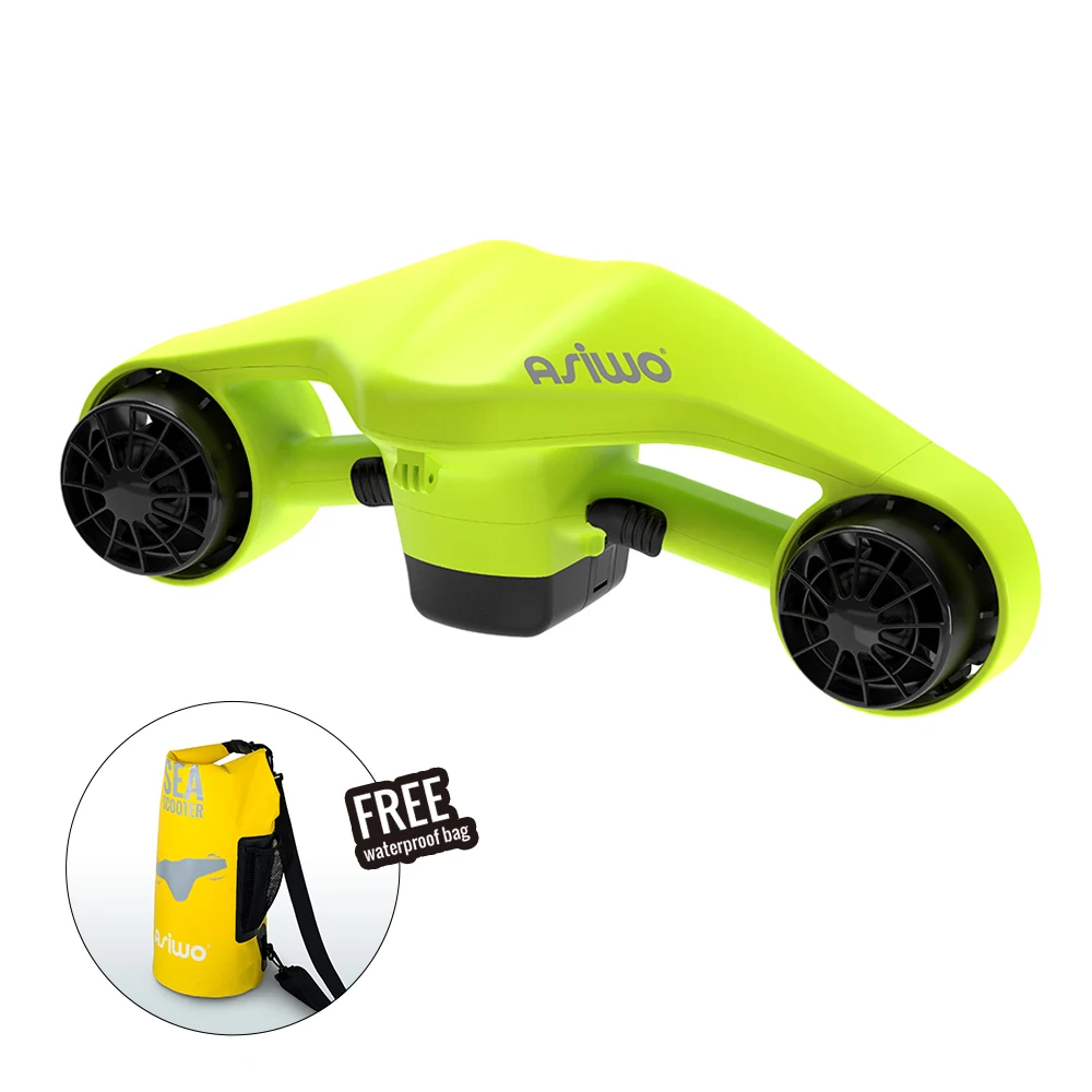 

Underwater Scooter Europe in Stock ASIWO Turbo Seascooter for Snorkeling Swimming 30M Electric Water Scooter - Green