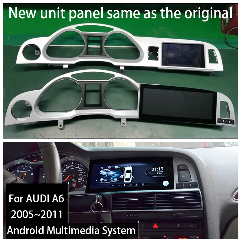 Android 12 4 + 64G беспроводной CarPlay для Audi A6 C6 4F 2005 ~ 2011 MMI 2G 3G автомобильный радио Gps