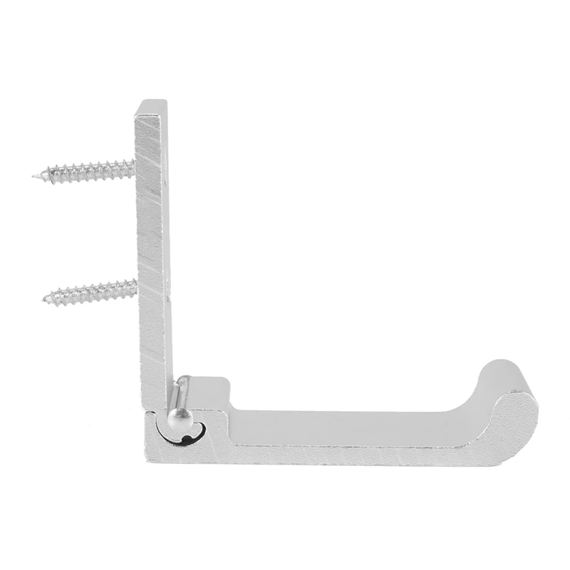 

15 PCS Foldable Wall Hook, Invisible Folding Aluminum Wall Mount Hook Headphones Holder (Silver)
