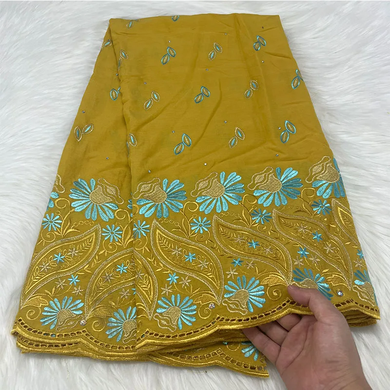 

Yellow green Swiss Cotton Fabric For Men Large bead febric material