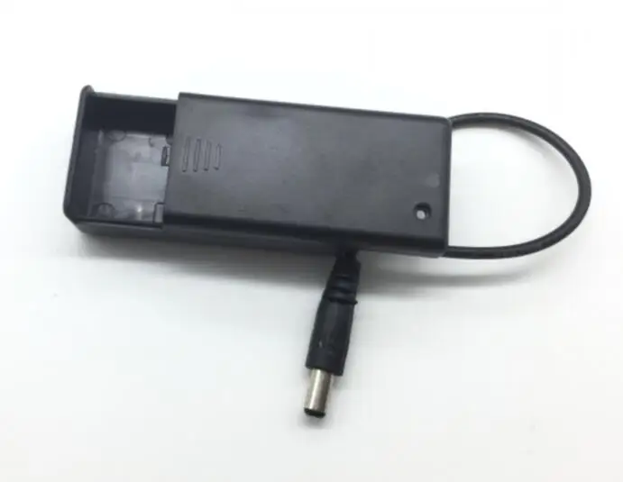 30pcs/lot MasterFire Plastic 1 X 9V 6F22 Battery Holder Storage Box Case with DC 2.1*5.5mm Plug ON/OFF Switch Cover