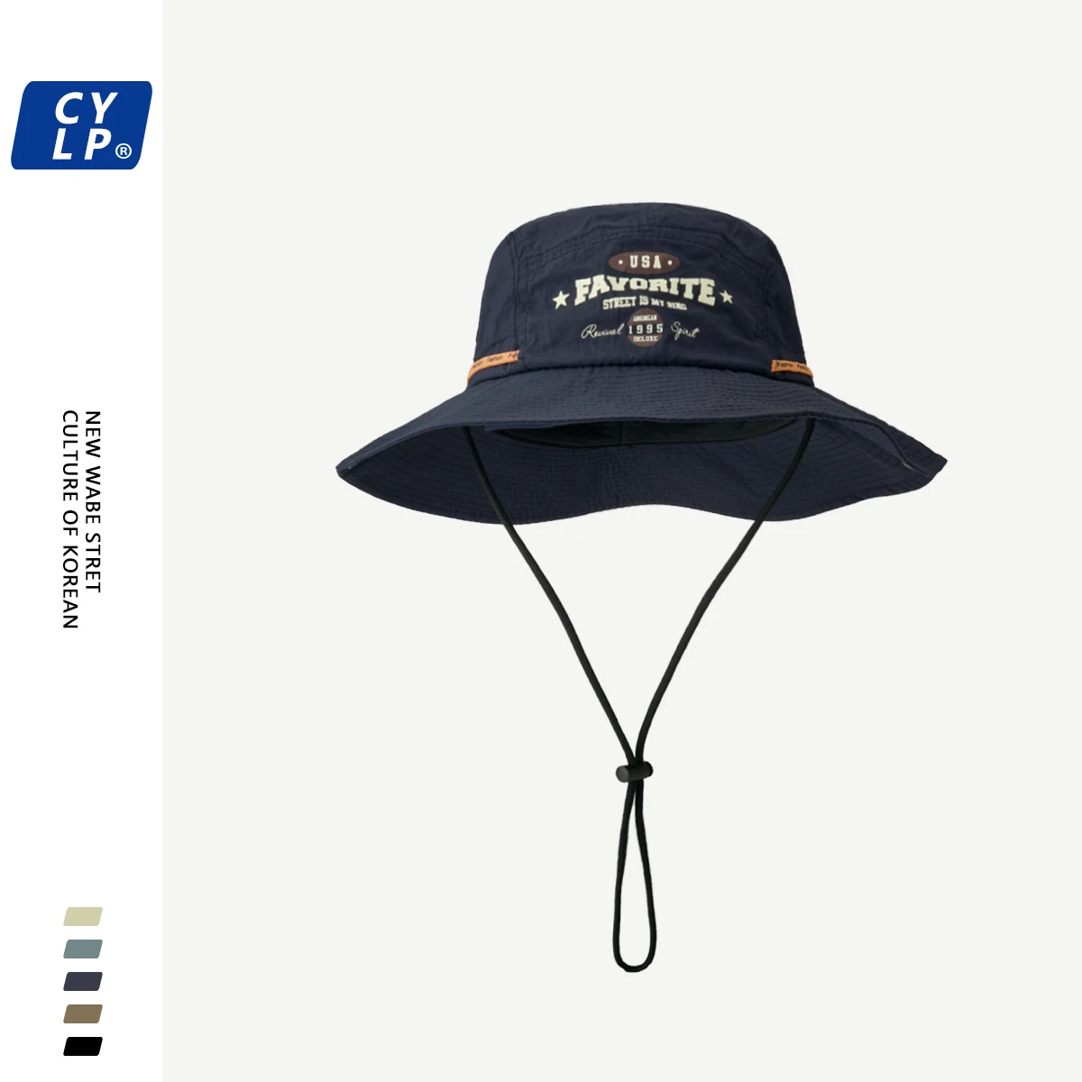 

Quick-Drying Breathable Wide-Brimmed Sunhat Women's Outdoor Camping Alpine Cap American Fashion Brand Letters Fisherman Hat