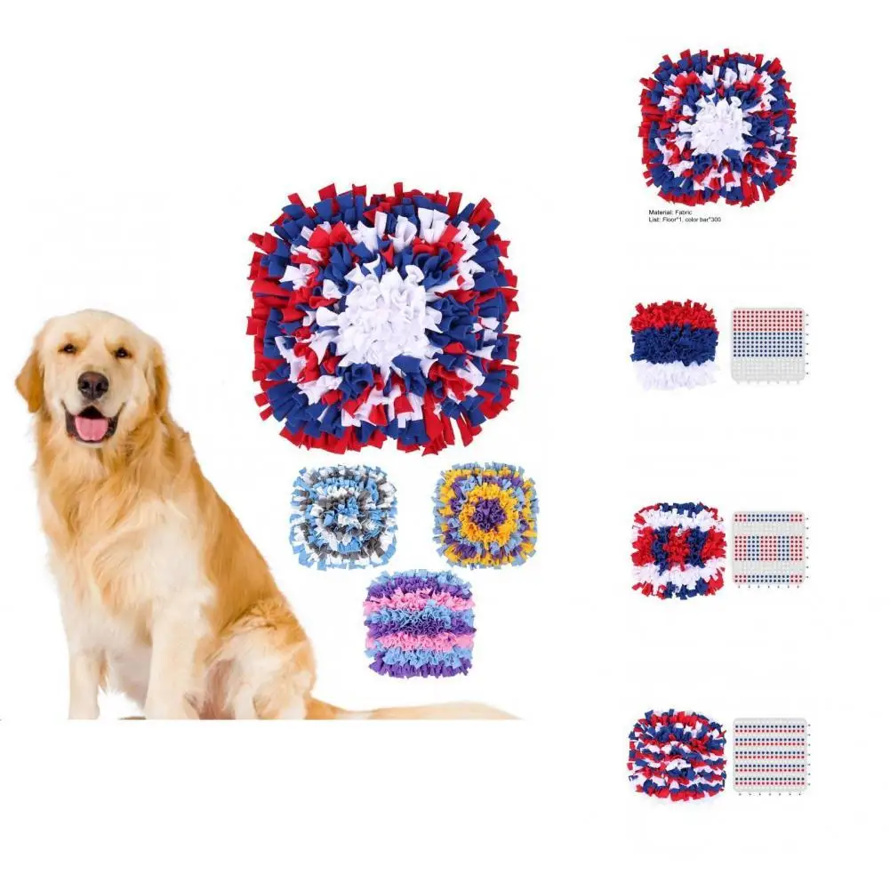 

Helpful Dog Feeding Mat Washable 4 Colors Optional Dog Sniff Mat Stress Release Dog Sniff Mat