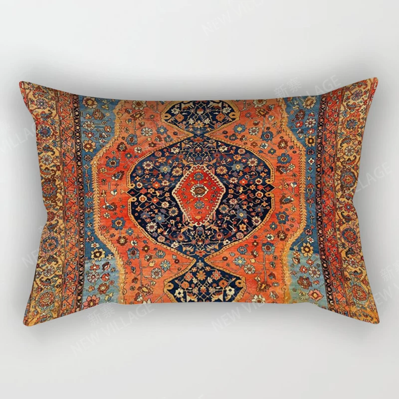 

Винтажная плюшевая подушка-чехол Boho 30x50 см