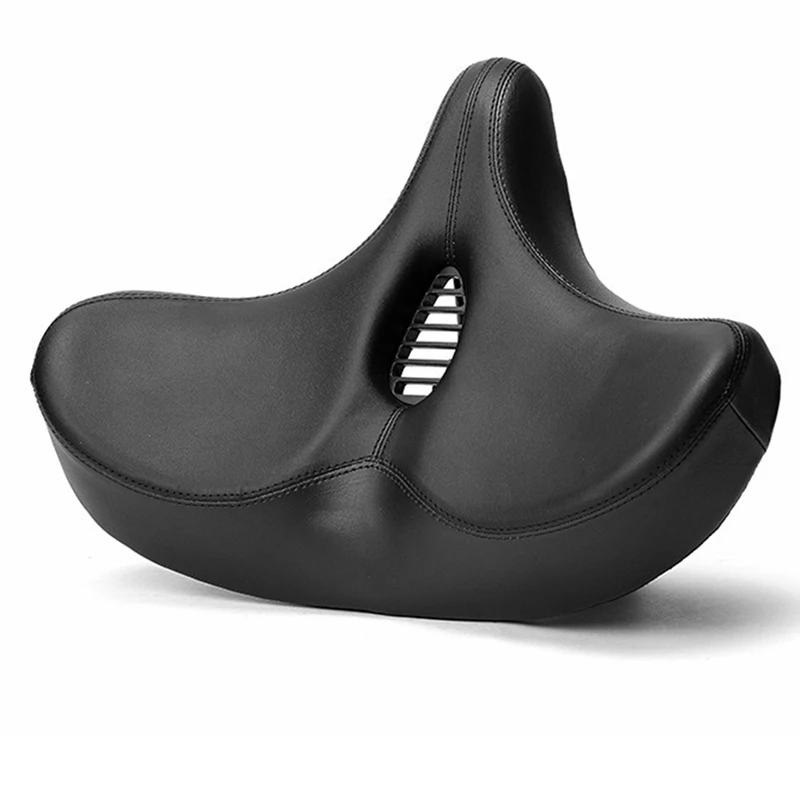 

Wide Bike Seats Cushion For Men Women With Large Airflow Vent For Peloton/Bikes, Durable Leather Surface Bicycle Parts