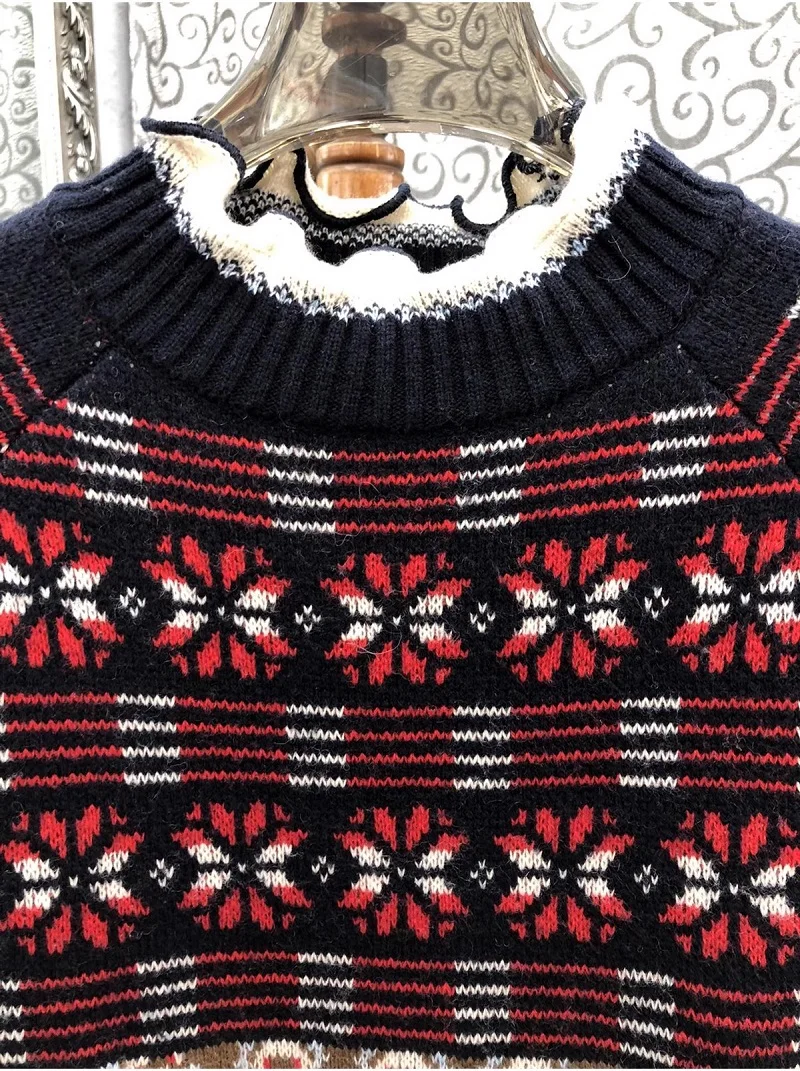 Женский трикотажный свитер с длинным рукавом повседневный мягкий шерстяной