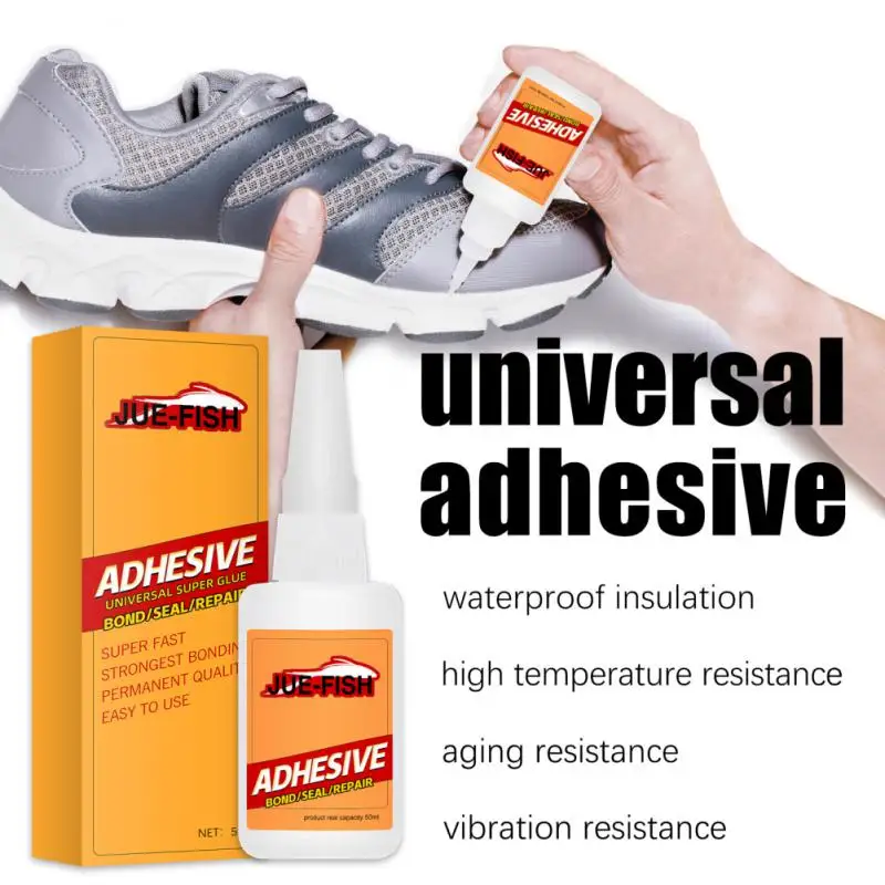 

50ml Universal Super Strong Adhesive Strong Glue Super Fast Bond/Seal/Repair Glue For Plastic Metal Glass Shoes Porcelain TSLM1