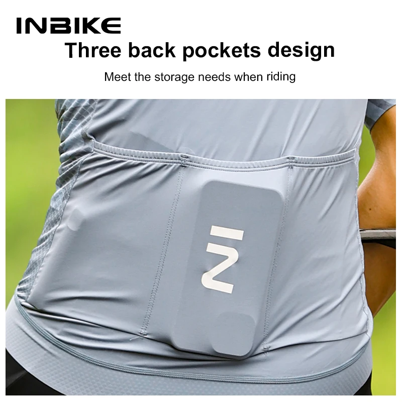Футболка INBIKE Pro мужская с коротким рукавом Джерси для велоспорта одежда тремя