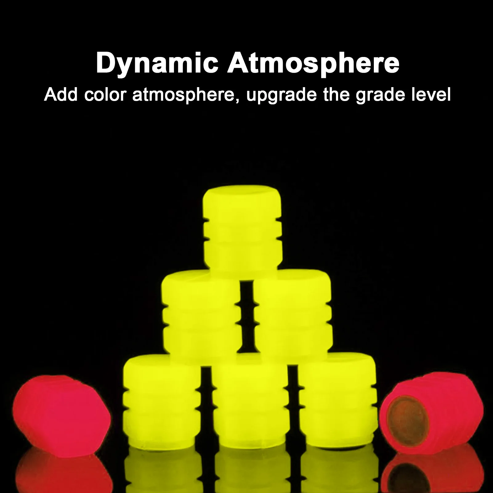 

Колпачки для стержней клапана светящийся шины 4 шт. универсальные колпачки для стержней клапана крутая модная светящаяся колпачок для стер...