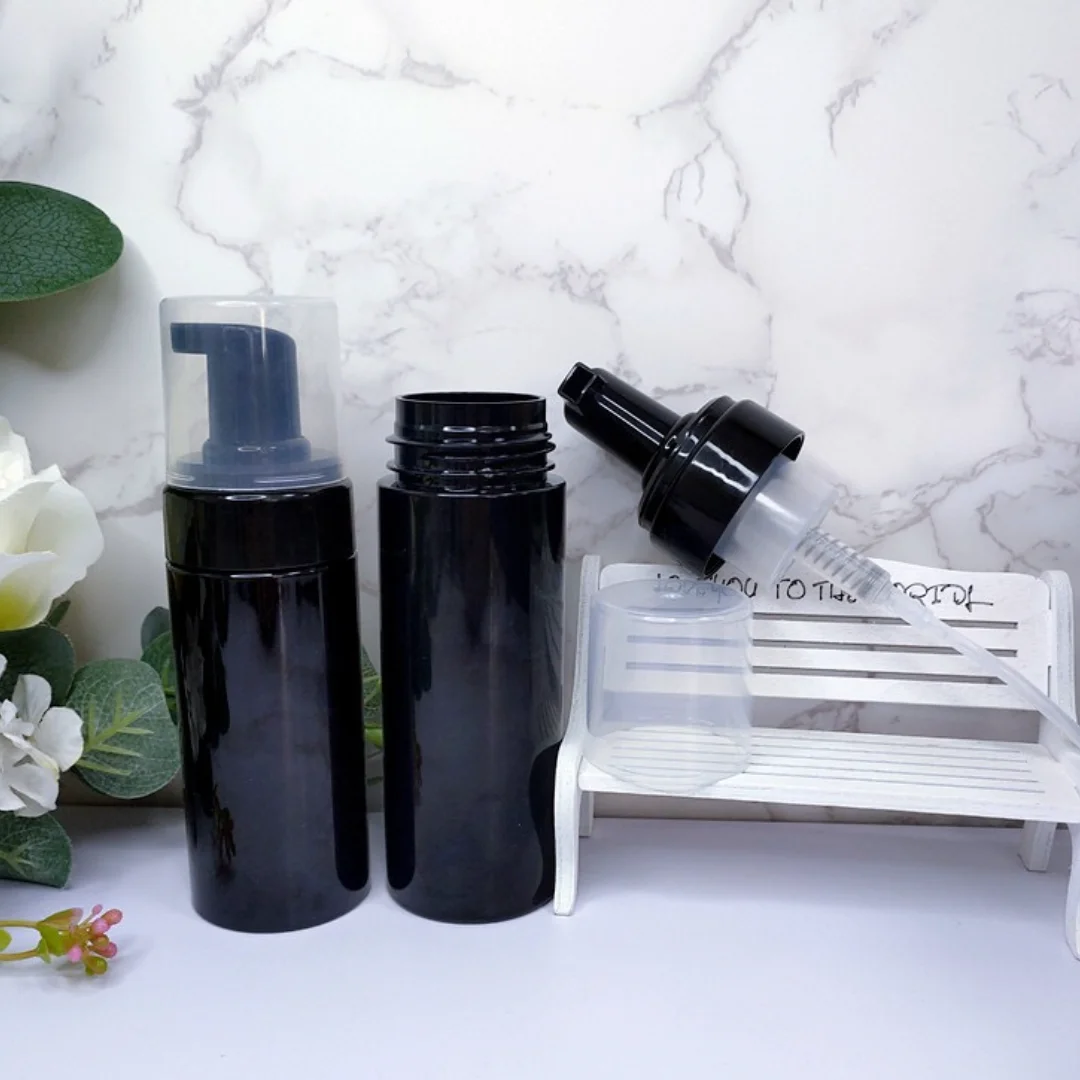 10 шт./Лот 100/150 мл черный пластиковый дозатор мыла для моющего средства контейнер