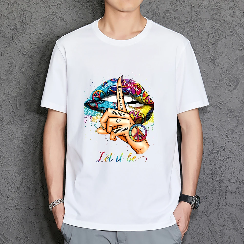 

Футболка мужская с надписью «Let It Be Whisper»