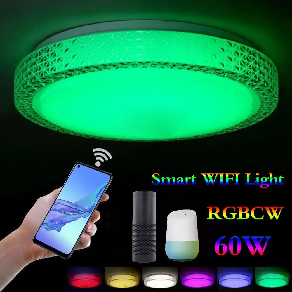 

Новый ультратонкий Светодиодный круглый точечный светсветильник льник s Wifi RGB