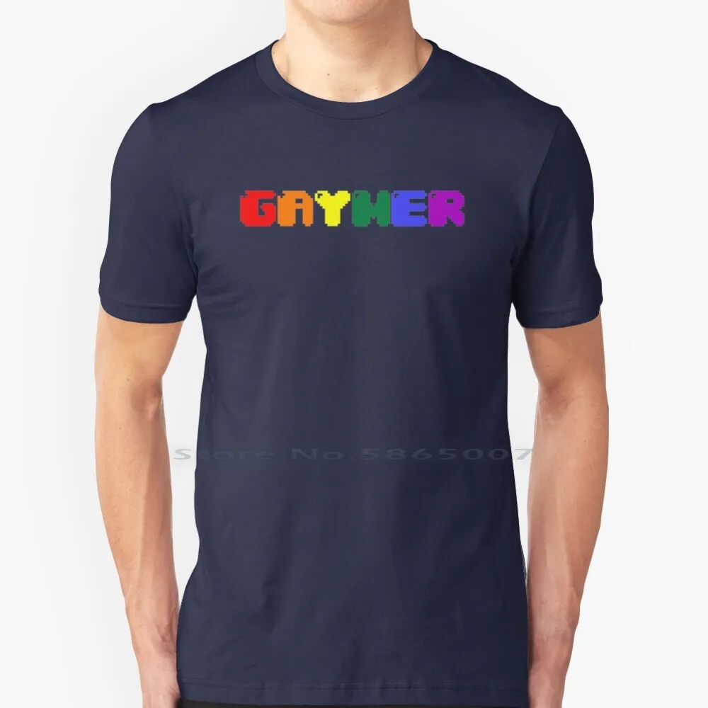 

Футболка с надписью Gaymer, 100% хлопок, большой размер 6xl